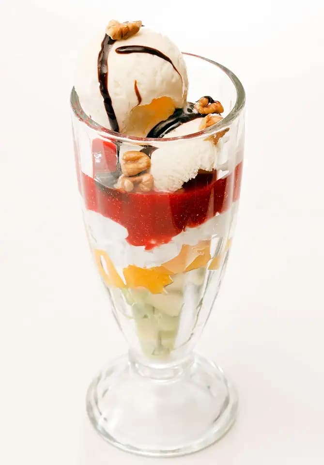 Topkapi 51128 Arctic - Eisbecher Set aus Glas, ~325 ml, 6 Stück