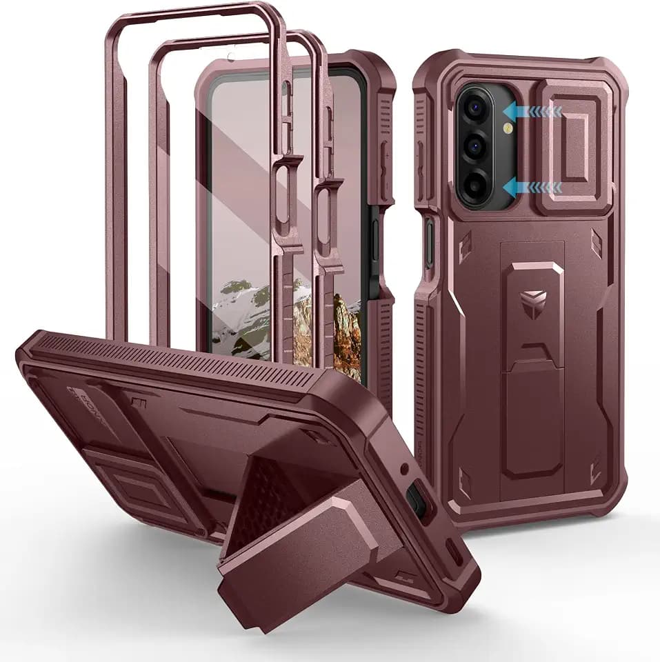 Dexnor for Samsung Galaxy A17 5G Case with Magnetic Slide Camera Cover