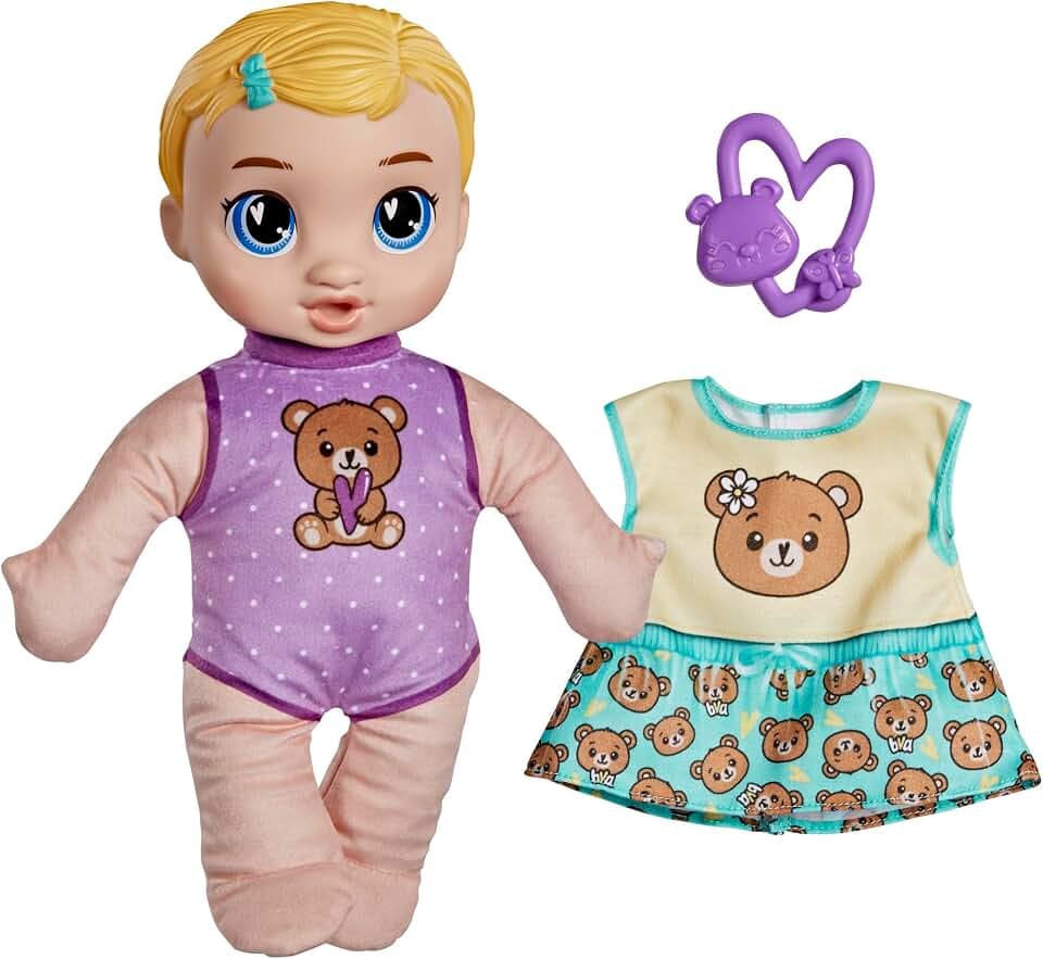 Baby Alive Beary Soft Snuggles Baby Doll, Blonde Hair (Amazon Exclusive)