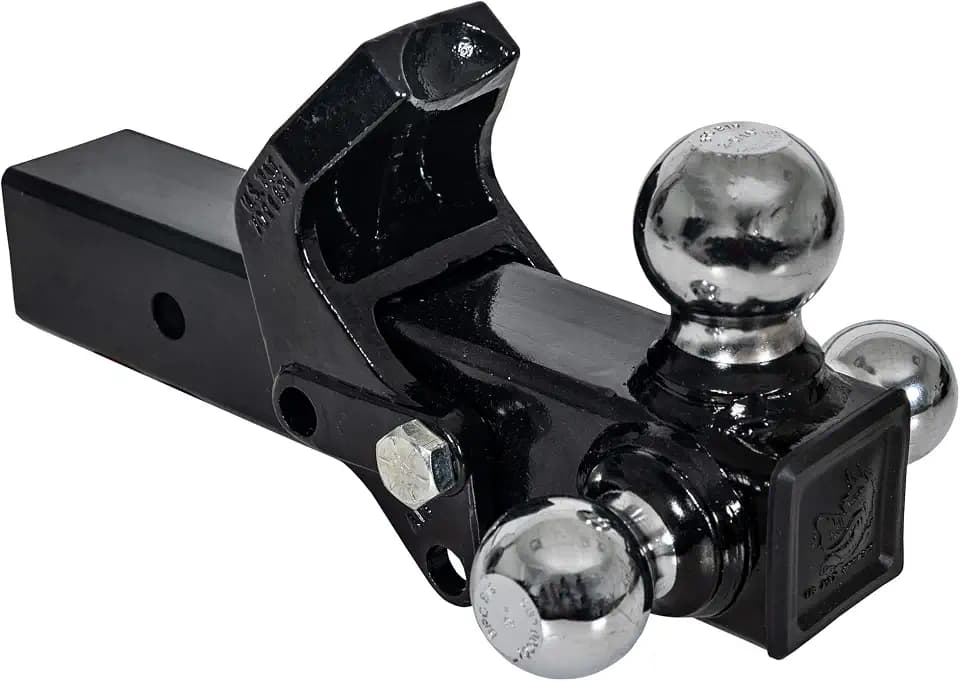 Buyers Products 1802280 Tri-Ball Hitch with Hook for 2.5 Inch Receiver