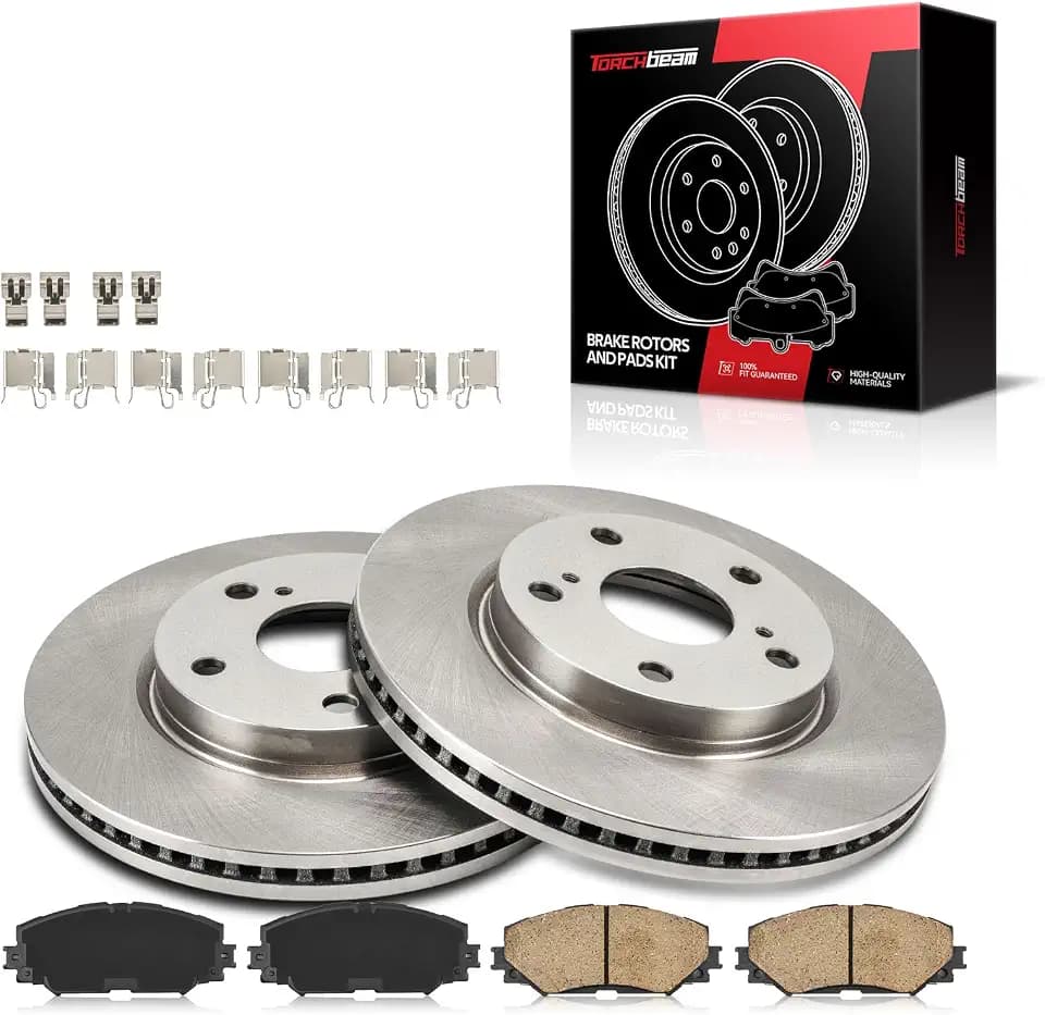Torchbeam 31440+D1210 Front Brake Kit for RAV4, Prius V, xB, HS250h