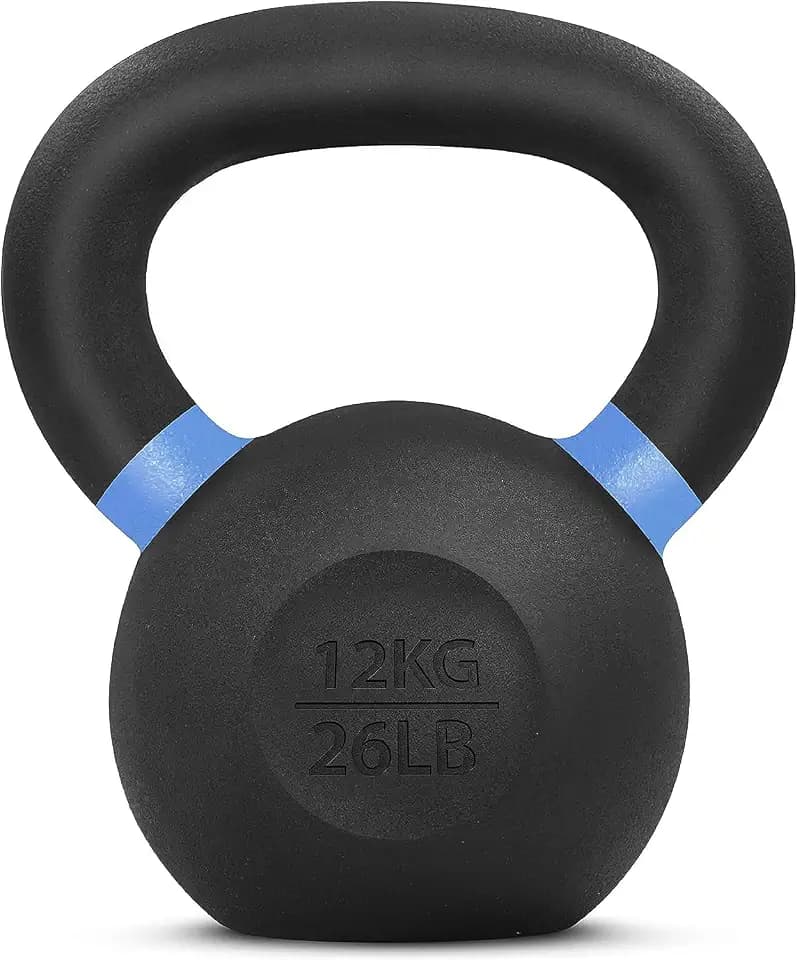 Yes4All Powder Coated Kettlebell, 9–88 lb Cast Iron Weights