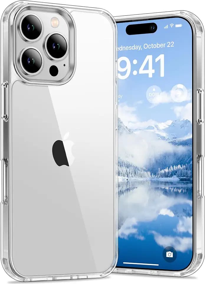 Vakoo Clear Case for iPhone 16 Pro, Anti-Yellowing, Transparent