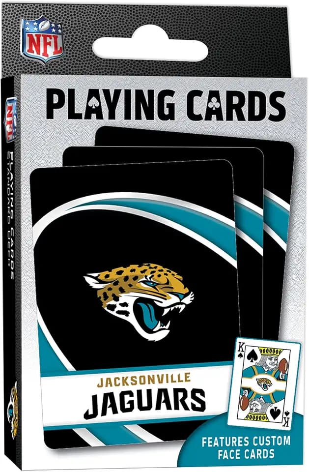 MasterPieces Adult Playing Cards - Official NFL Jacksonville Jaguars Deck, Standard Size