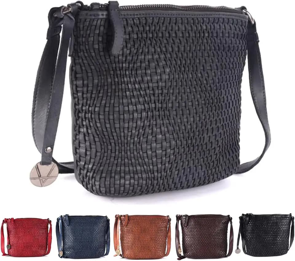 Genuine Leather Crossbody Sling Bag for Women, Vintage
