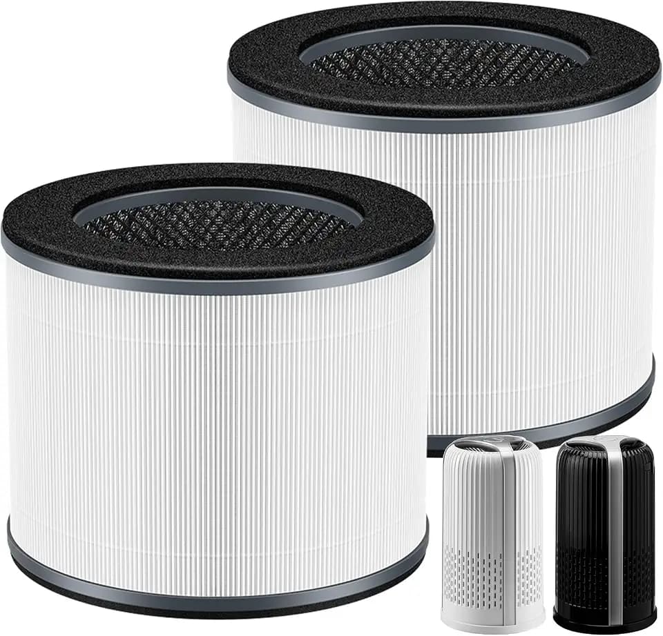 2 Pack AP-T10FL Filter Replacement for Homedics AP-T10-BK and AP-T10-WT Air Purifier For Homedics AP-T10FL TotalClean Air Purifier AP-T10 H13 True HEPA Filter 5-In-1 Powerful System for Homedics