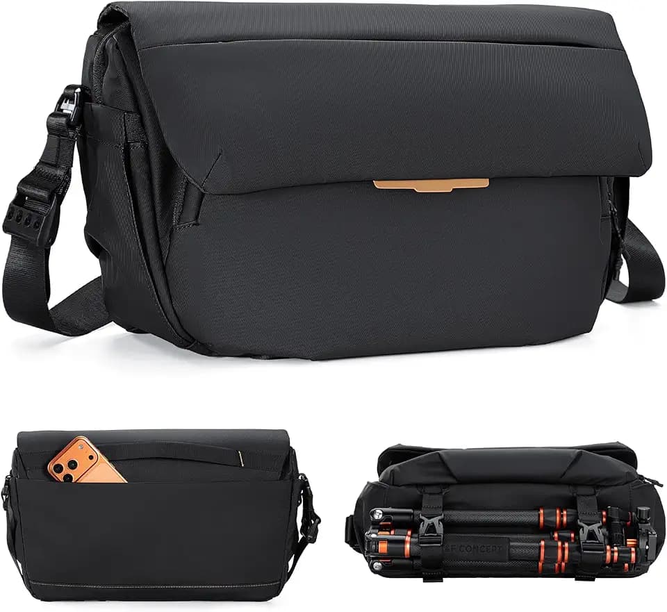 K&F CONCEPT Camera Sling Bag, 13L Crossbody Camera Bag with Laptop Sleeve