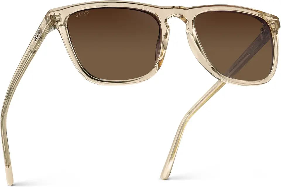 WearMe Pro Wesley Men's Polarized Sunglasses, Modern Square Frame, UV400