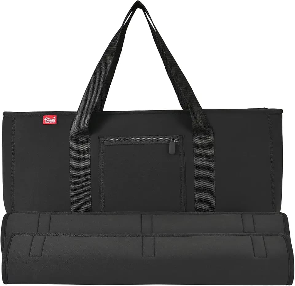 Mahjong Carrying Bag, American Mahjong Set Organizer with Rack Storage Roll