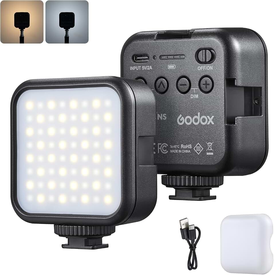GODOX LITEMONS LED6Bi LED Light,Rechargeable with Lithium Battery Lighting