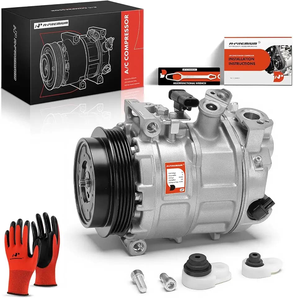 A-Premium Air Conditioner AC Compressor with Clutch