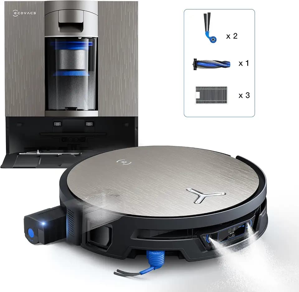 ECOVACS X12S OMNICYCLONE Care kit Saugroboter mit Wischfunktion, 53AW Blast