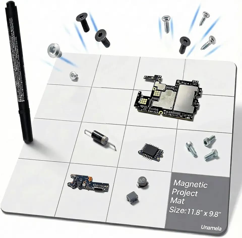 Magnetic Mat Magnetic Project Mat with Waterproof Surface & Dry Erase Pen