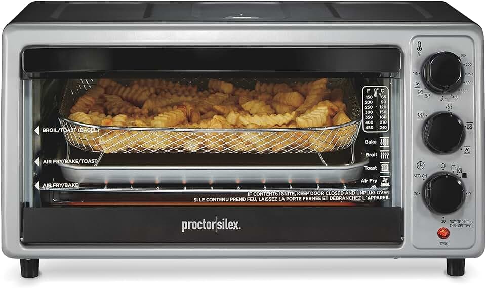 Proctor Silex 6 Slice Countertop Air Fryer Toaster Oven Combo