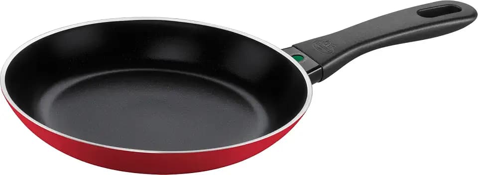 BALLARINI Caprera Bratpfanne, 20 cm, Aluminium, Induktionsgeeignet, Keramik-Antihaftbeschichtung, Made in Italy, Rot