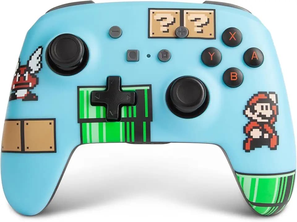 PowerA Enhanced Wireless Controller for Nintendo Switch - SMB3, Switch Lite/Switch-OLED Model, Nintendo Switch 2, Gamepad, game controller, Bluetooth controller (Amazon Exclusive)