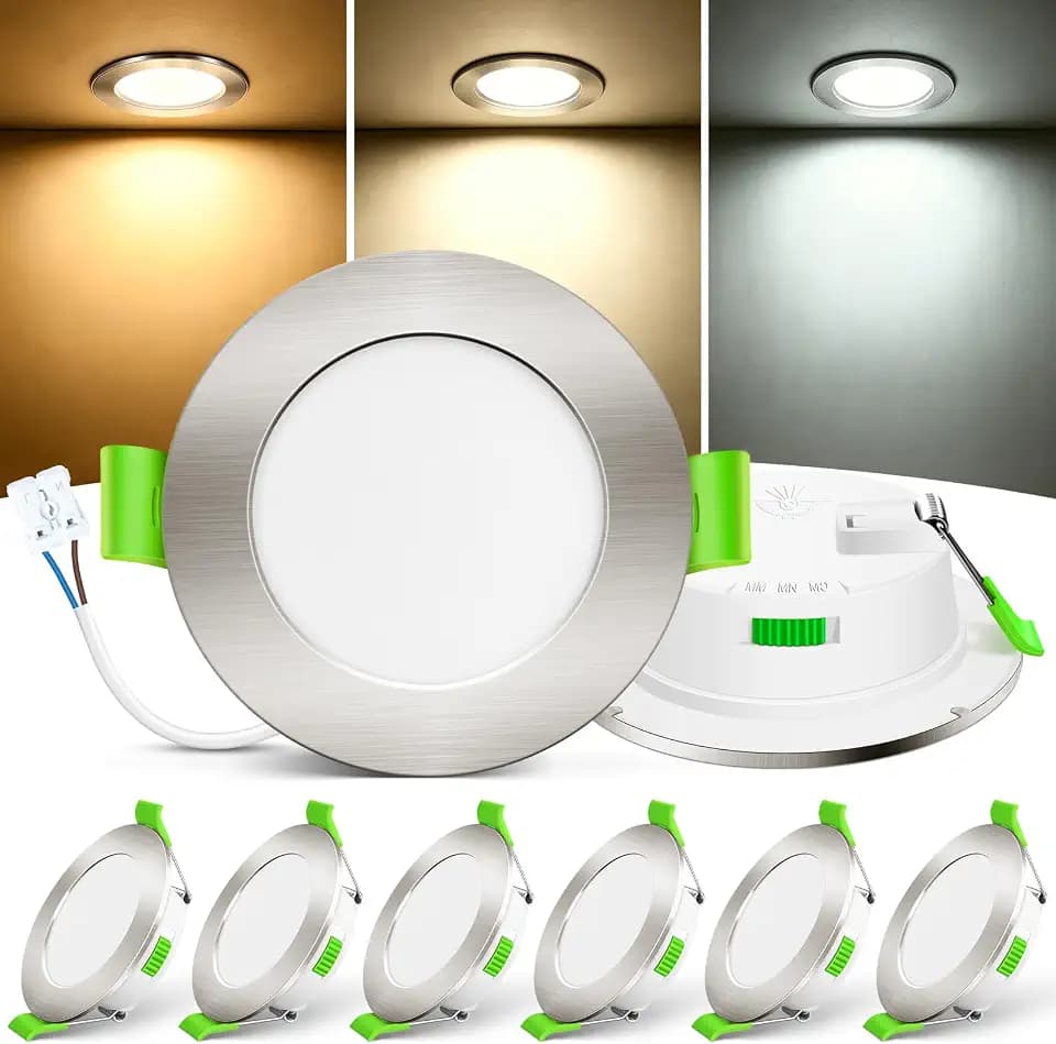 ALUSSO 6 Stück LED Einbaustrahler 12V(Nicht Dimmbar),Ø55-68mm Deckenspots