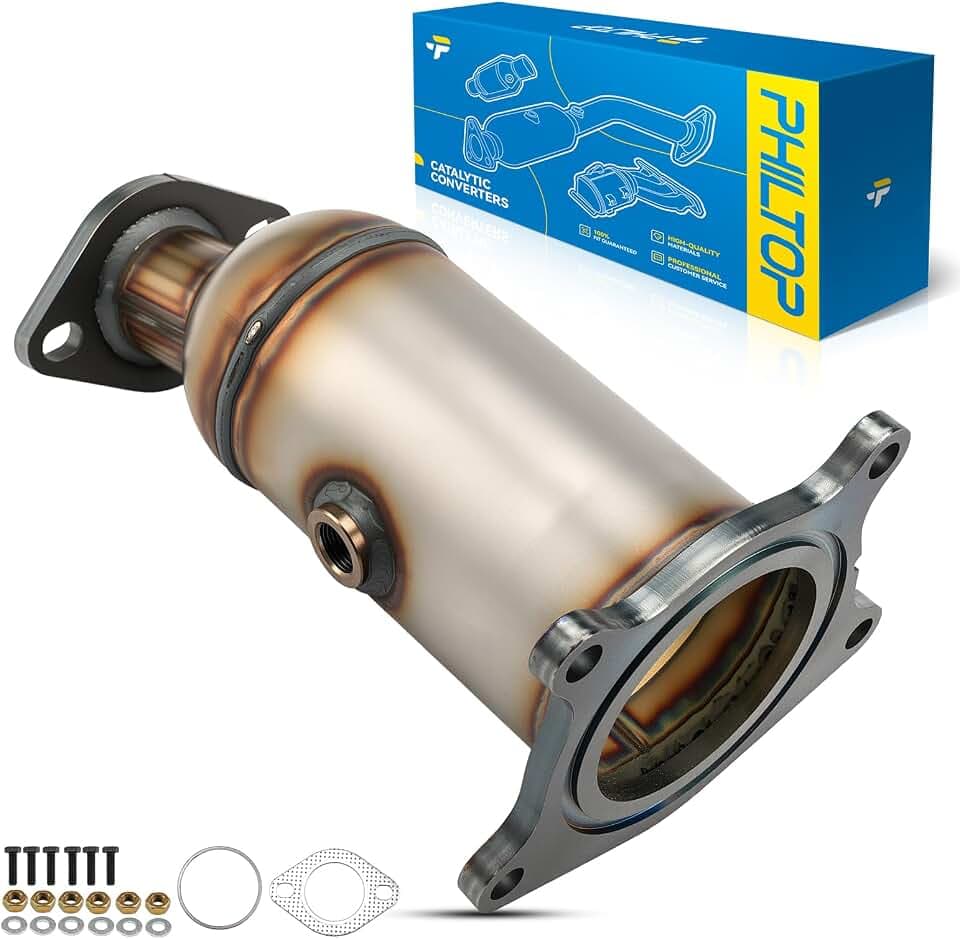 PHILTOP 16491 Catalytic Converter Kit Compatible with Ford, Mazda, Lincoln, Mercury 2007-2015 CX-9, Edge, Taurus, MKX, MKZ, Flex, MKS, Fusion, Mazda 6, Taurus X, Sable(EPA Compliant)