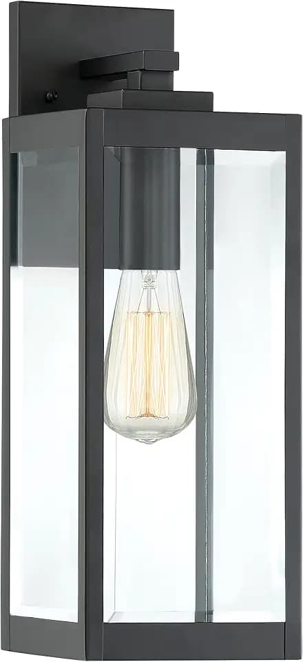 Quoizel Westover 17" Outdoor Wall Lantern, Earth Black