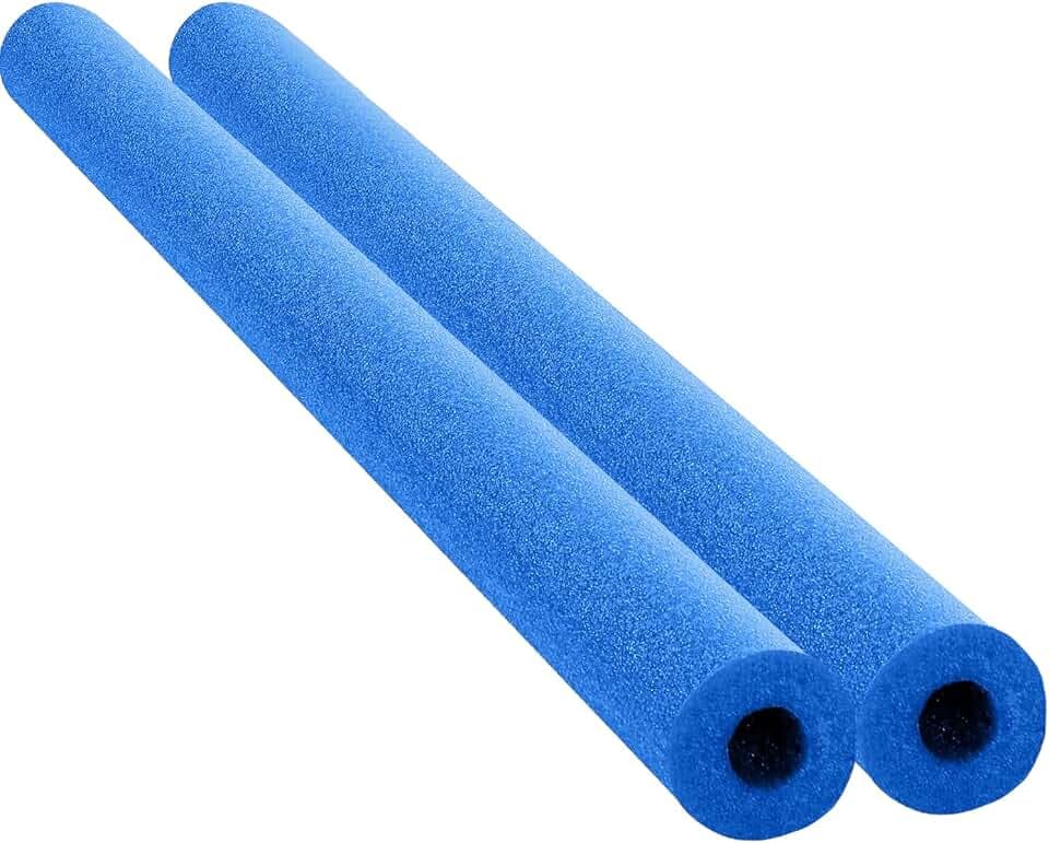 Chochkees Floating Pool Noodles Foam Tube 2-Pack, Thick Hollow Noodles for Floating in The Swimming Pool, 52" Inches Long