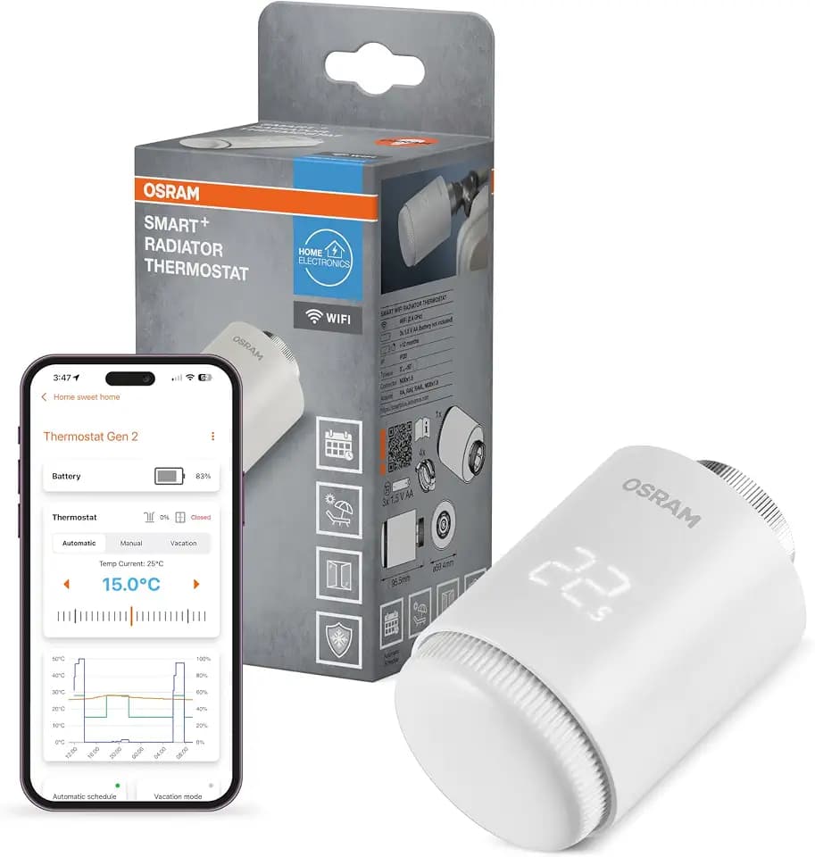 SMART+ WIFI Radiator Thermostat Gen2 White Single Pack