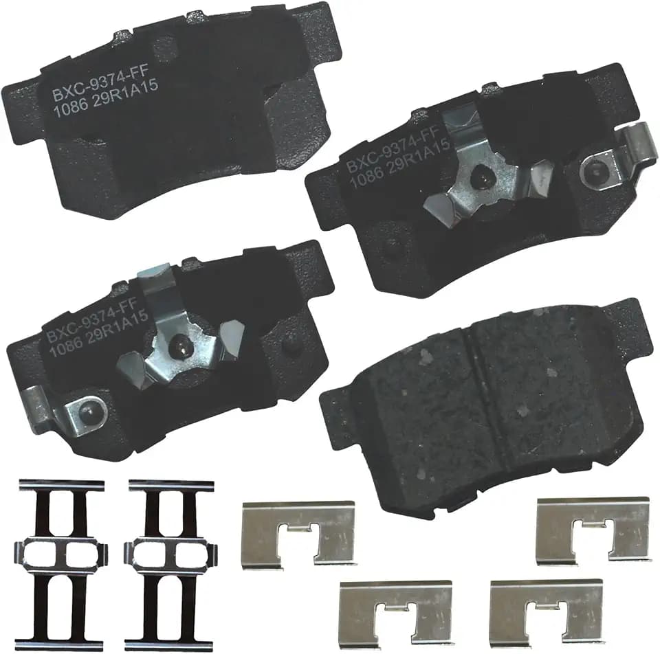 Bendix Premium SBC1086 Ceramic Rear Brake Pads for Acura RDX 2018-2010, Honda Accord Crosstour 2011-2010, Crosstour 2015-2012, CR-V 2016-2005