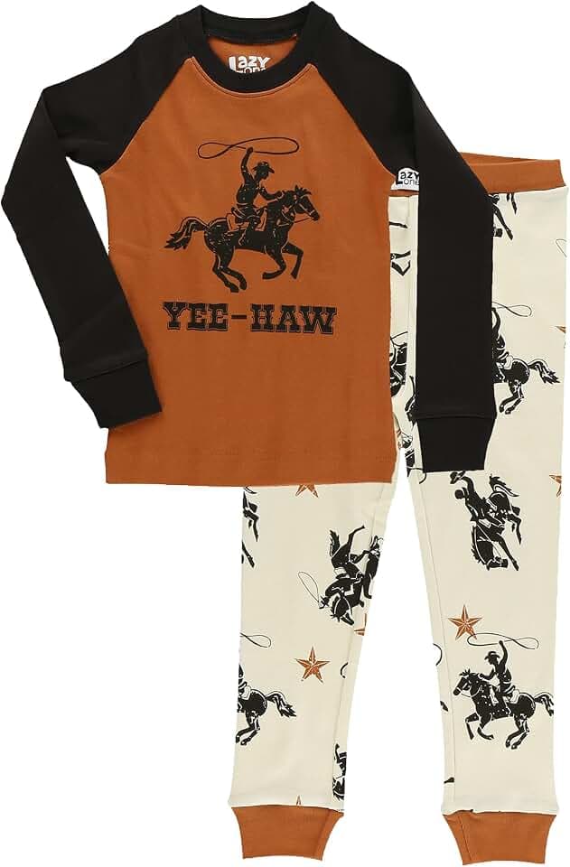 Lazy One Warm Long-Sleeve PJ Sets for Girls and Boys