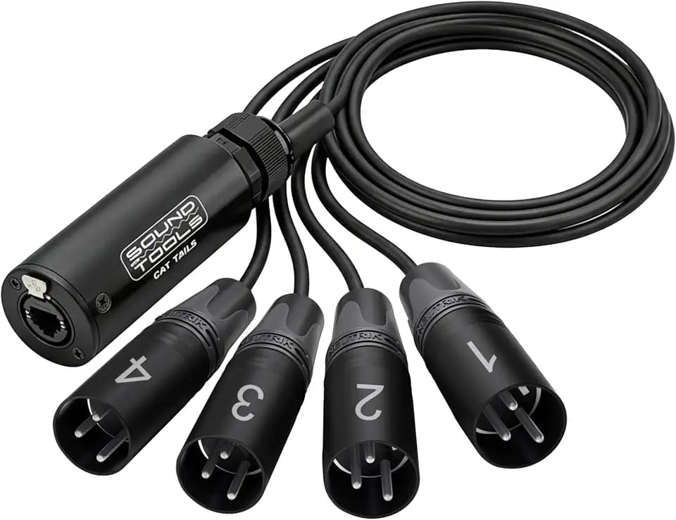 SoundTools CAT Tails Male – 4 Channel Male XLR to RJ45 Adapter
