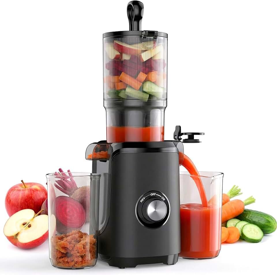 OLIXIS Cold Press Juicer, Slow Masticating Juicer Machine, Reverse Function