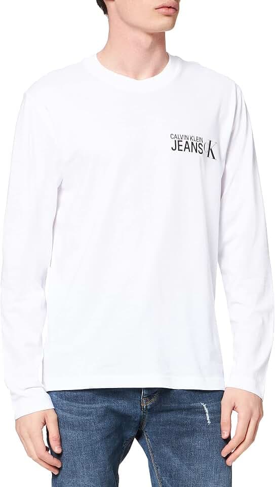 Calvin Klein Herren Seasonal Institutional Ls Tee T-Shirt