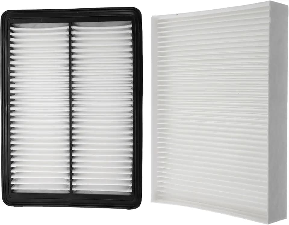 X AUTOHAUX Engine Air Filter + Cabin Air Filter for Hyundai Sonata 2015-2019 Air Filter Combo Set for Engine Protection and Increase Performance 28113-C1100, 97133-C2000