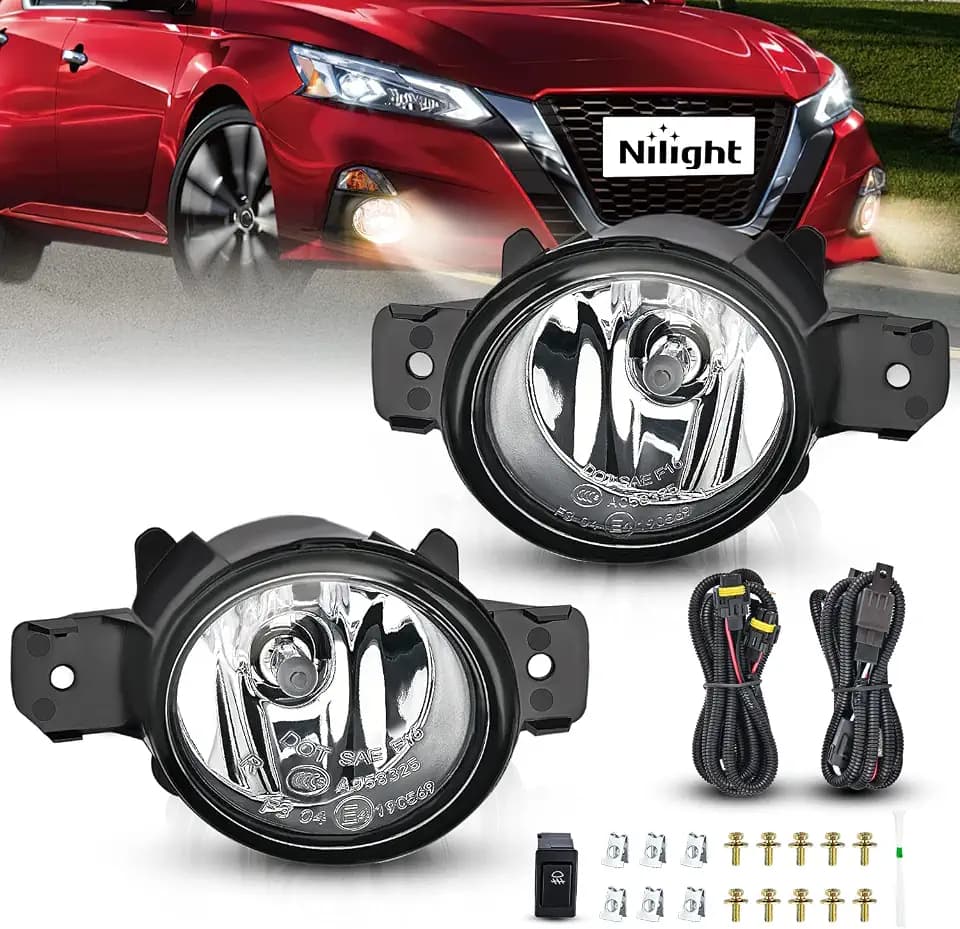 Nilight Fog Light Compatible with 2007-2017 Nissan Altima Maxima
