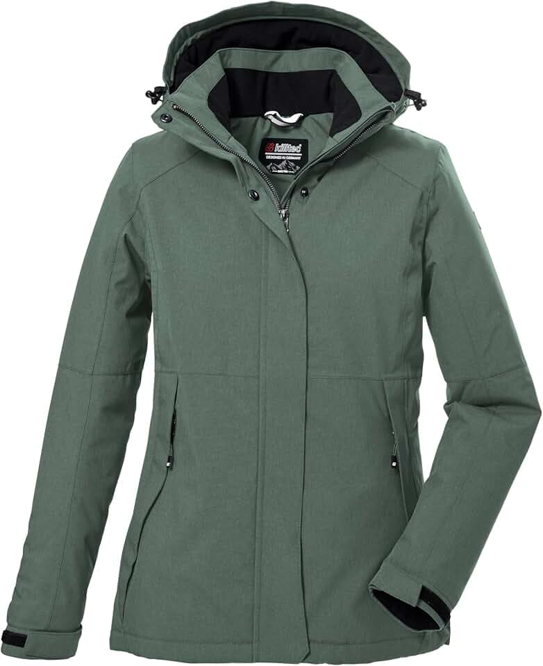 Killtec Damen Kow 37 Wmn Jckt Funktionsjacke/Outdoorjacke mit abzippbarer Kapuze (1er Pack)