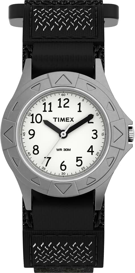 Timex Boys T79051 My First Outdoors Black Fast Wrap Strap Watch