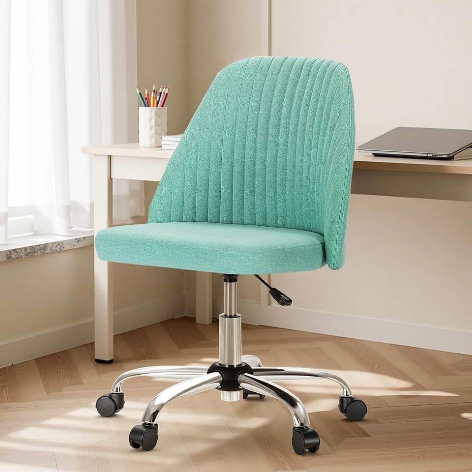 DUMOS Home Office Chair, Comfy Desk Chair with Rolling Wheels