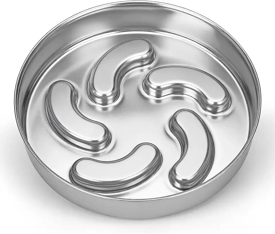 Slow Feeder Dog Bowl, 2 Cups Stainless Steel Heavy Duty Bowl Non-Slip Base