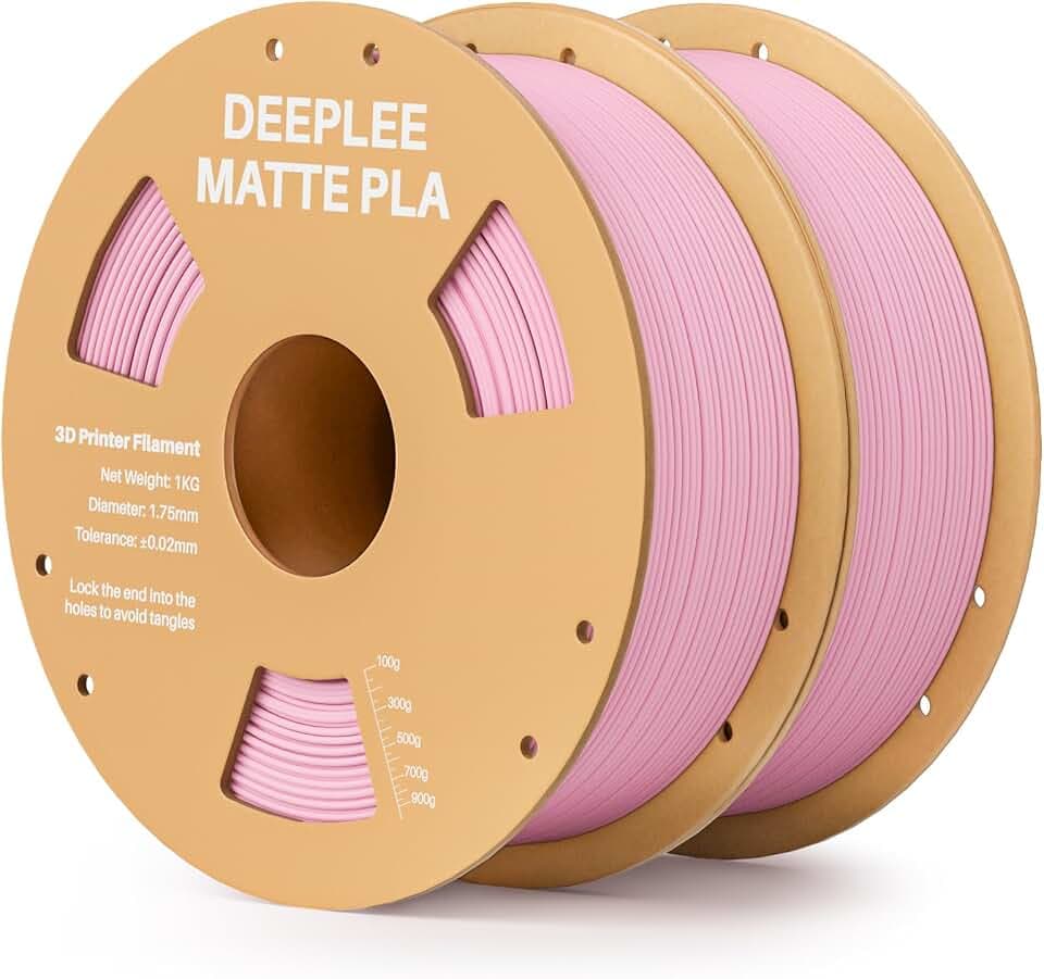 DEEPLEE Matte PLA Filament 1.75mm Sakura Rosa 2KG