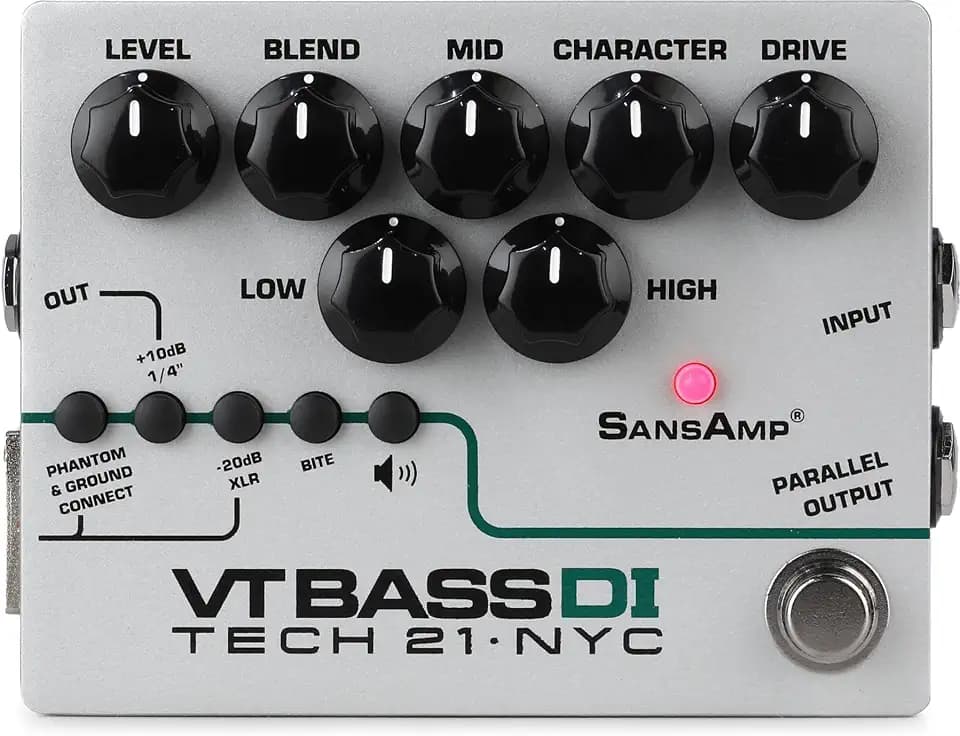 TECH 21 310089 Character Series VT Bass DI Gitarre Zubehör