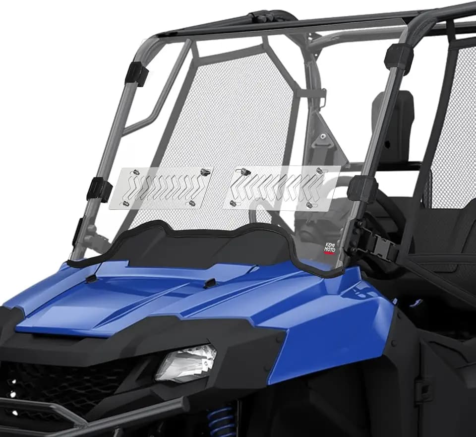 KEMIMOTO Sliding Vented UTV Front Windshield Compatible with Pioneer 700