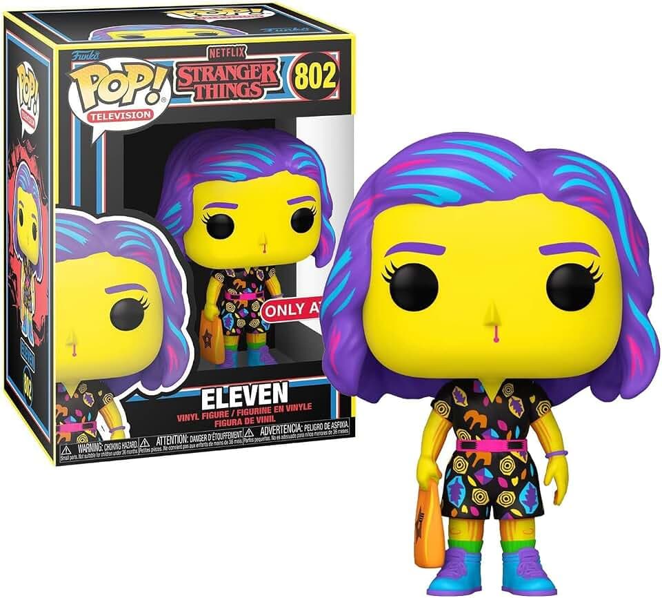 Funko Stranger Things Eleven Black Light GITD Glow in The Dark Special Edition POP TV #802 Vinyl Figure