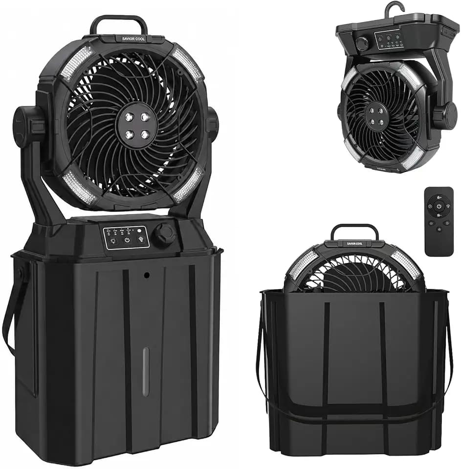 Portable Misting Fan for Outdoor and Indoor Use, Cooling Fan with Mist