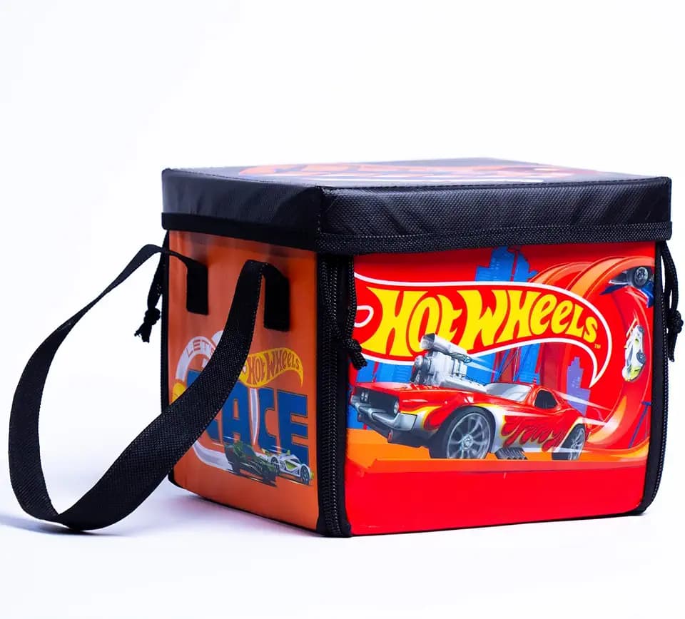 Hot Wheels ZipBin - Car Storage Box & Playmat with Ramp, Kids 3+
