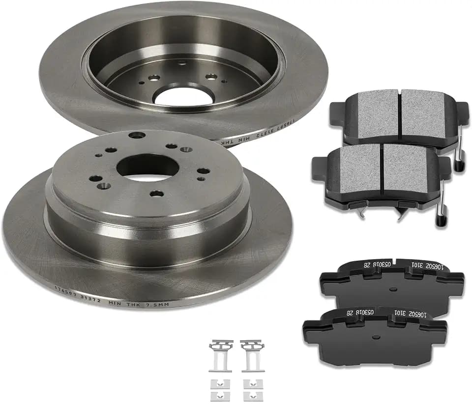 SCITOO Rear 12" Brake Pads and Rotors Kits Brakes Kit:31372;D1086