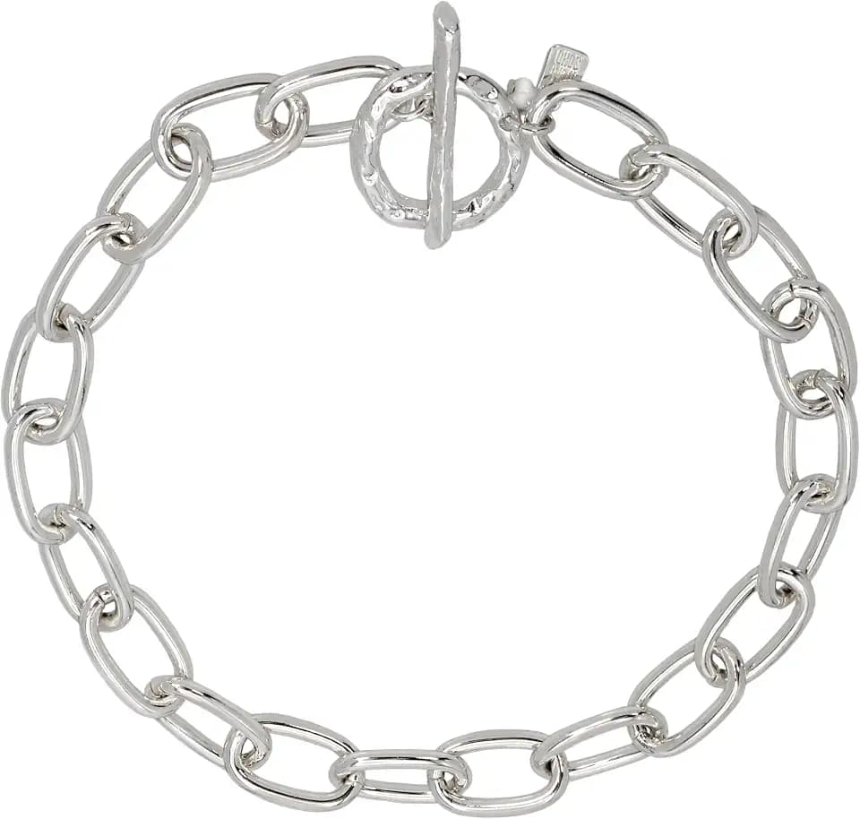 Robert Lee Morris Womens Textured Chain Collar Necklace