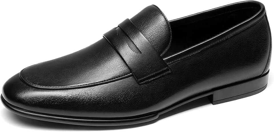 Bruno Marc Men's Penny Loafers Leather Suede Dress Shoes