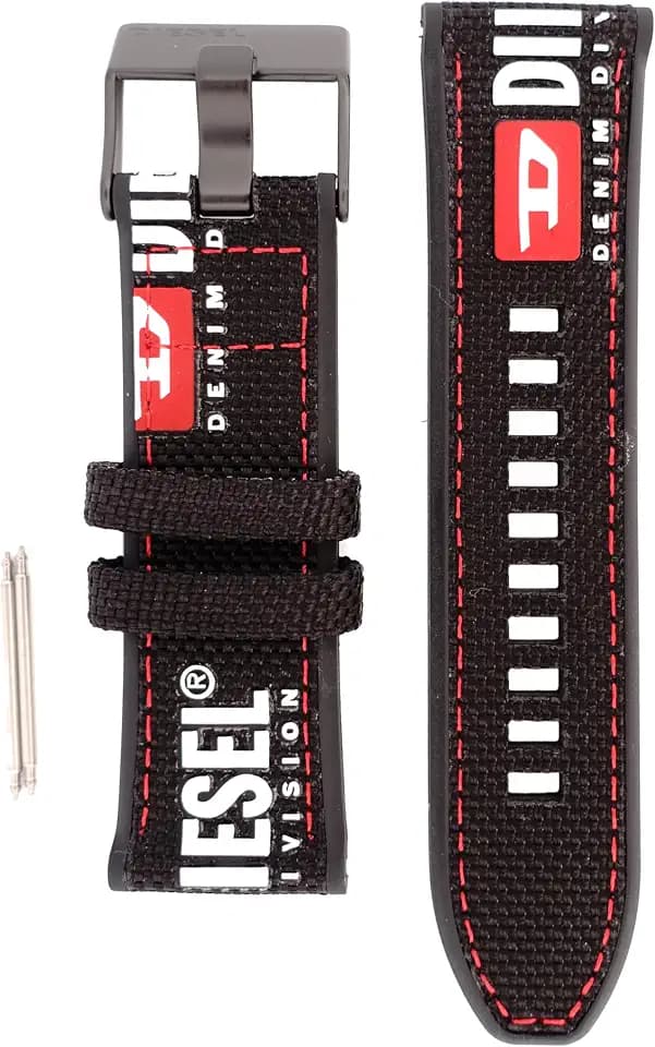 Diesel Armbanduhren für Herren 26mm, Schwarz Nylon, original ersatzband für DZ4512