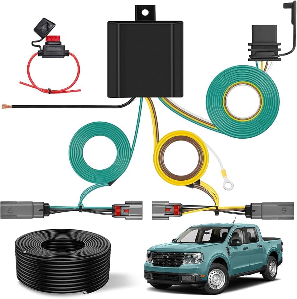 Nilight 4 Pin Trailer Wiring Harness Kit 56477 Simple Fit Tow Hitch