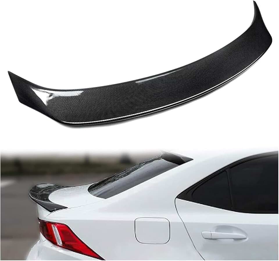 ECOTRIC Trunk Spoiler Wing Lid Compatible with 14-20 Lexus IS200T IS250