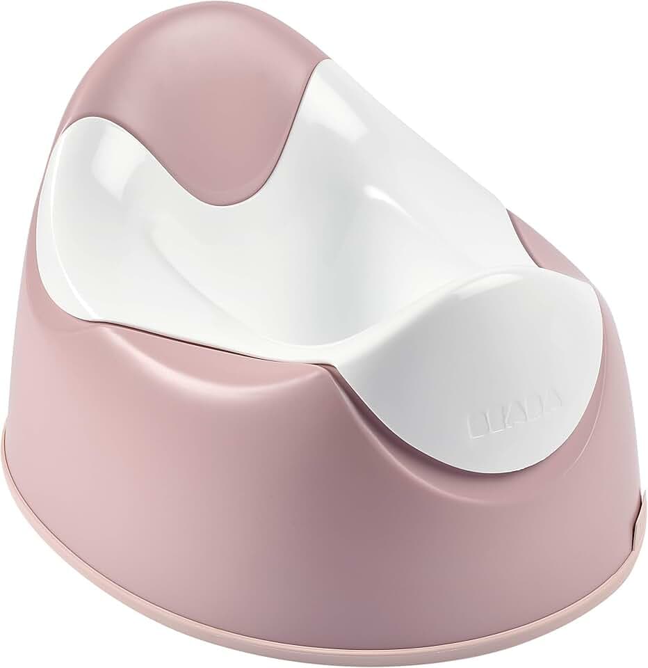 BÉABA - Babytopf - Ergonomisches Töpfchen für Kinder - Rutschsicher - Hygienisch - Pflegeleicht - WC-Einsatz mit Handgriffen - Made in France - Rosa