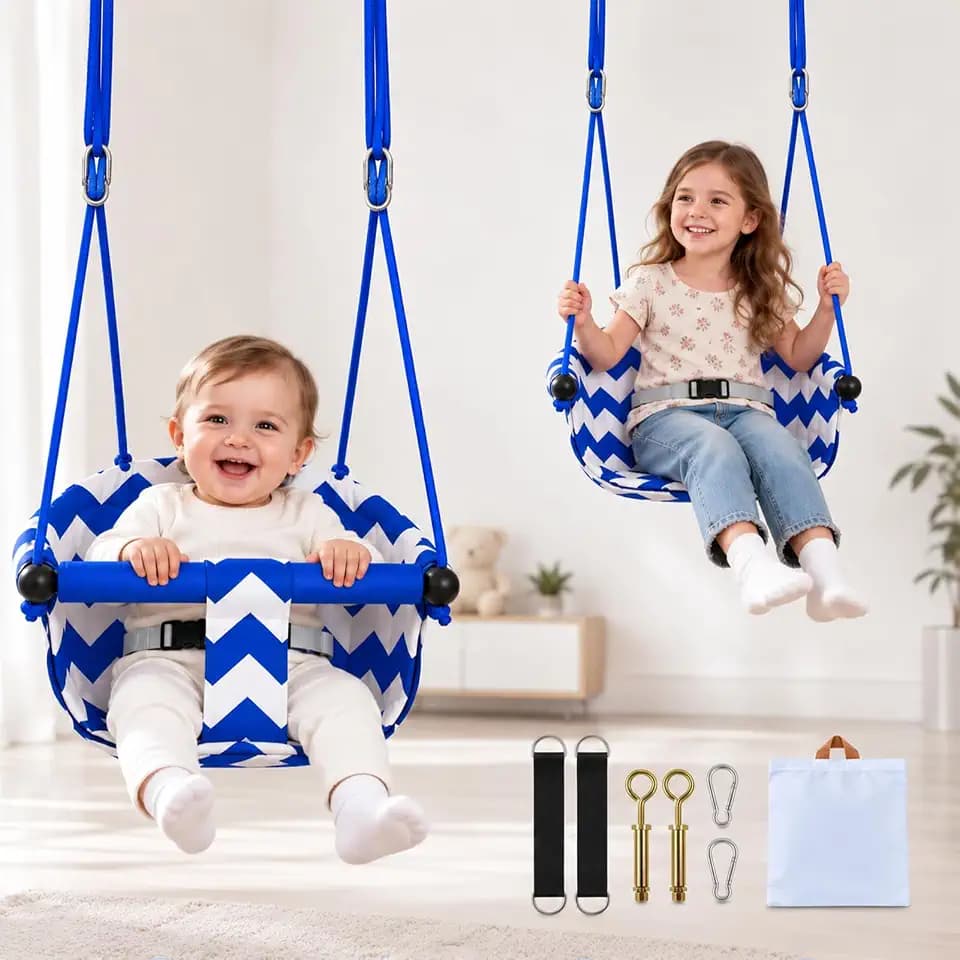 Kleinkind Schaukel,Babyschaukel Outdoor & Indoor, ab 6 Monaten